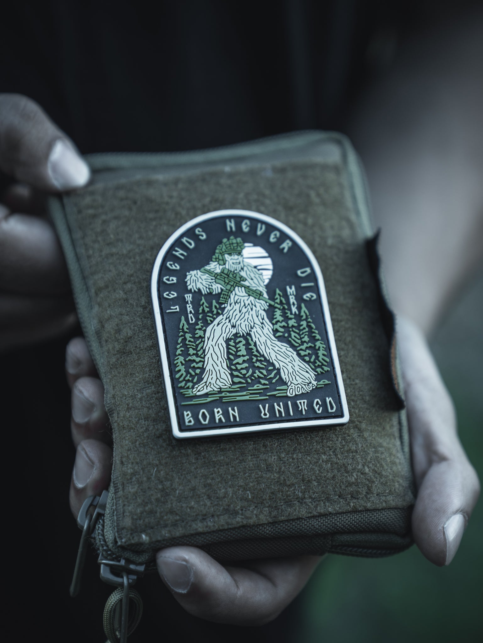 born united - legends never die pvc patch