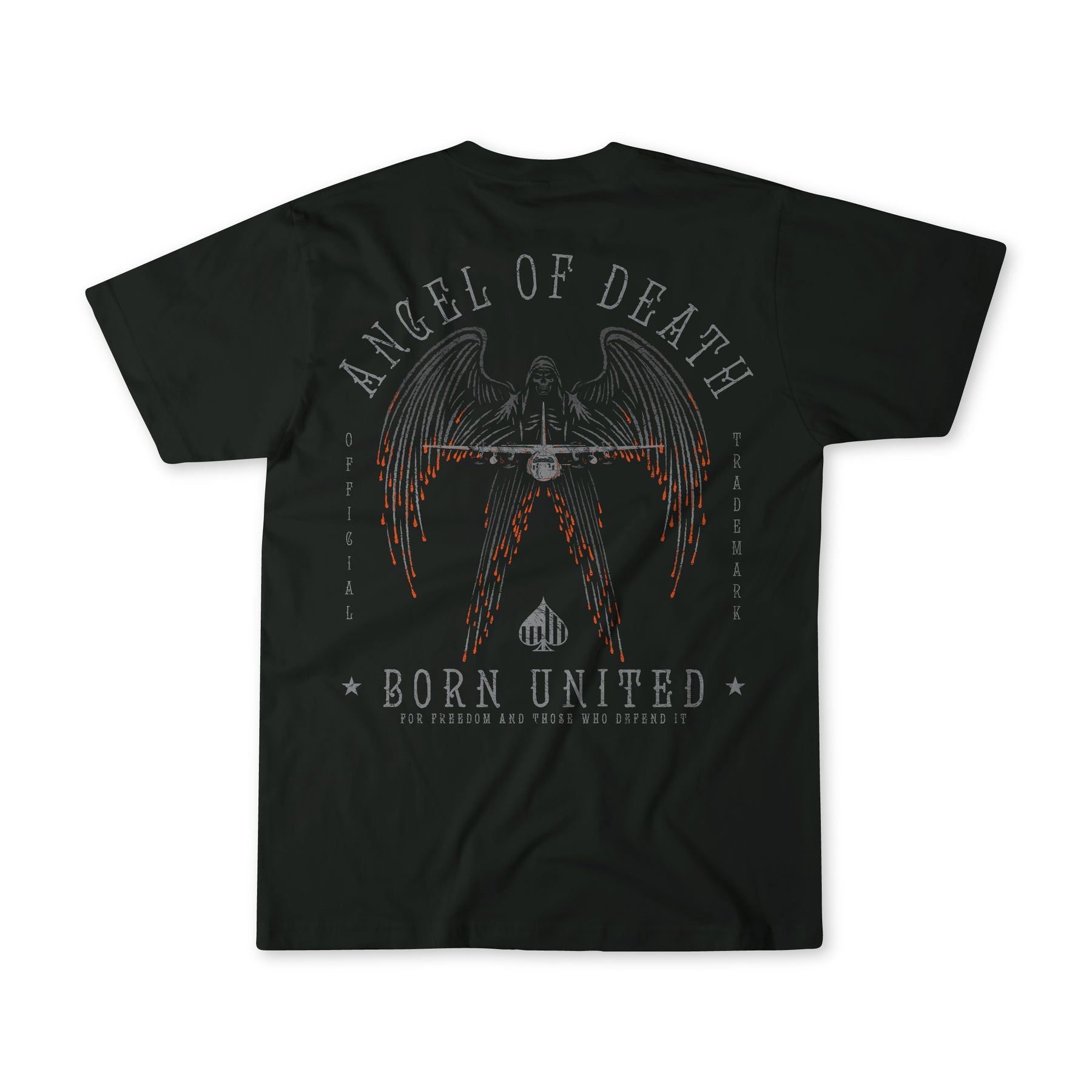 born united - angel of death t-shirt back