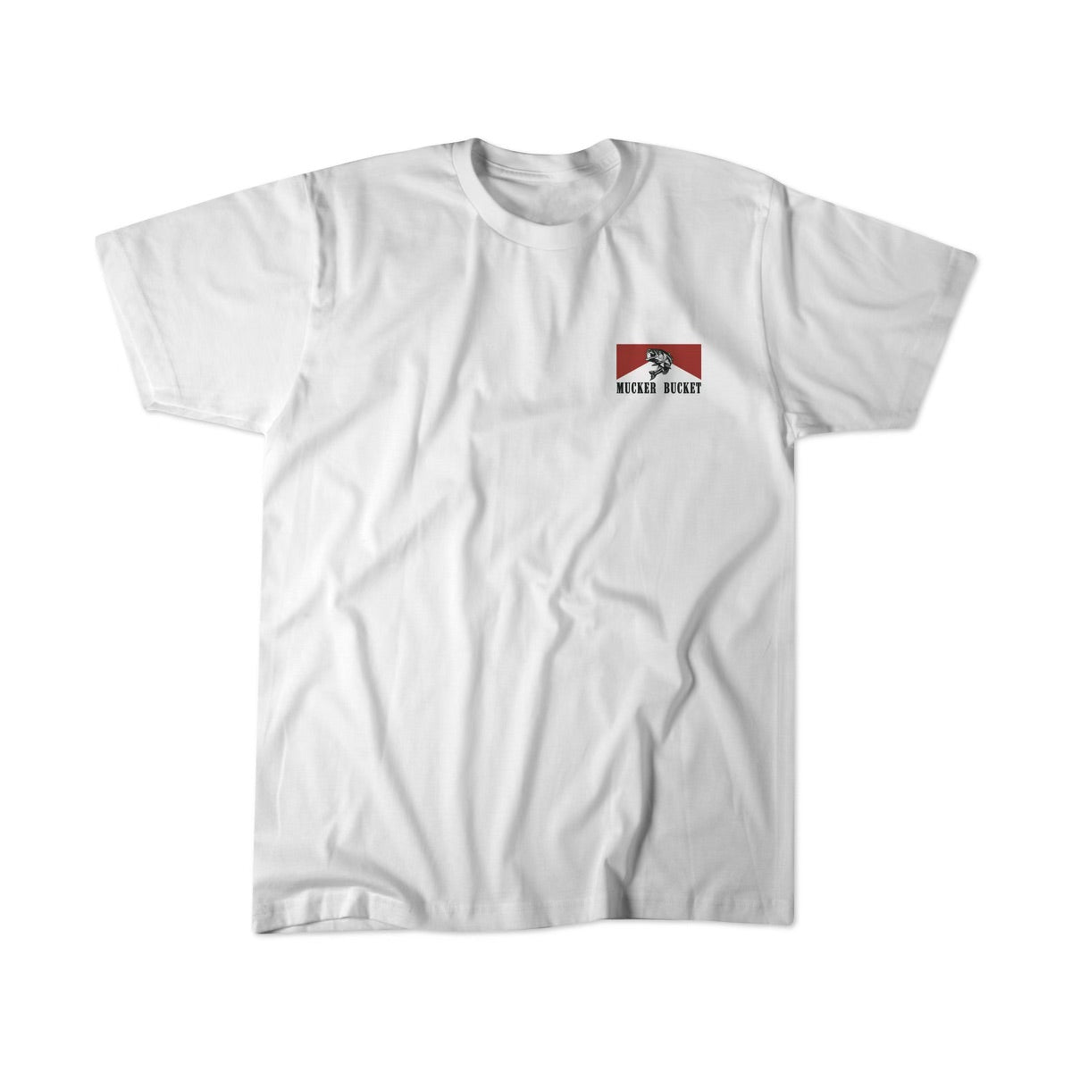 mucker bucket - biggun' tee white front