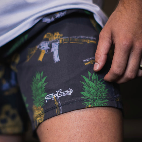 tango charlie - tropic thunder print detail