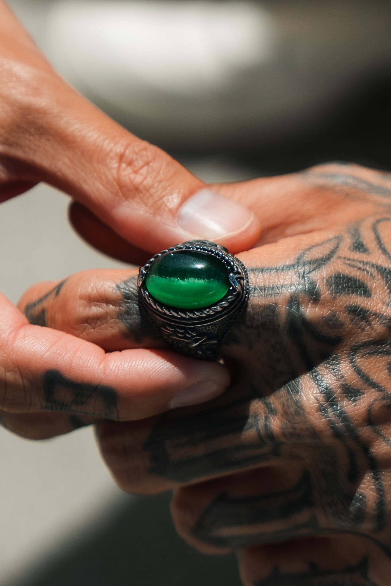 Snake Eye Ring- Stainless Steel Ring - Main Image