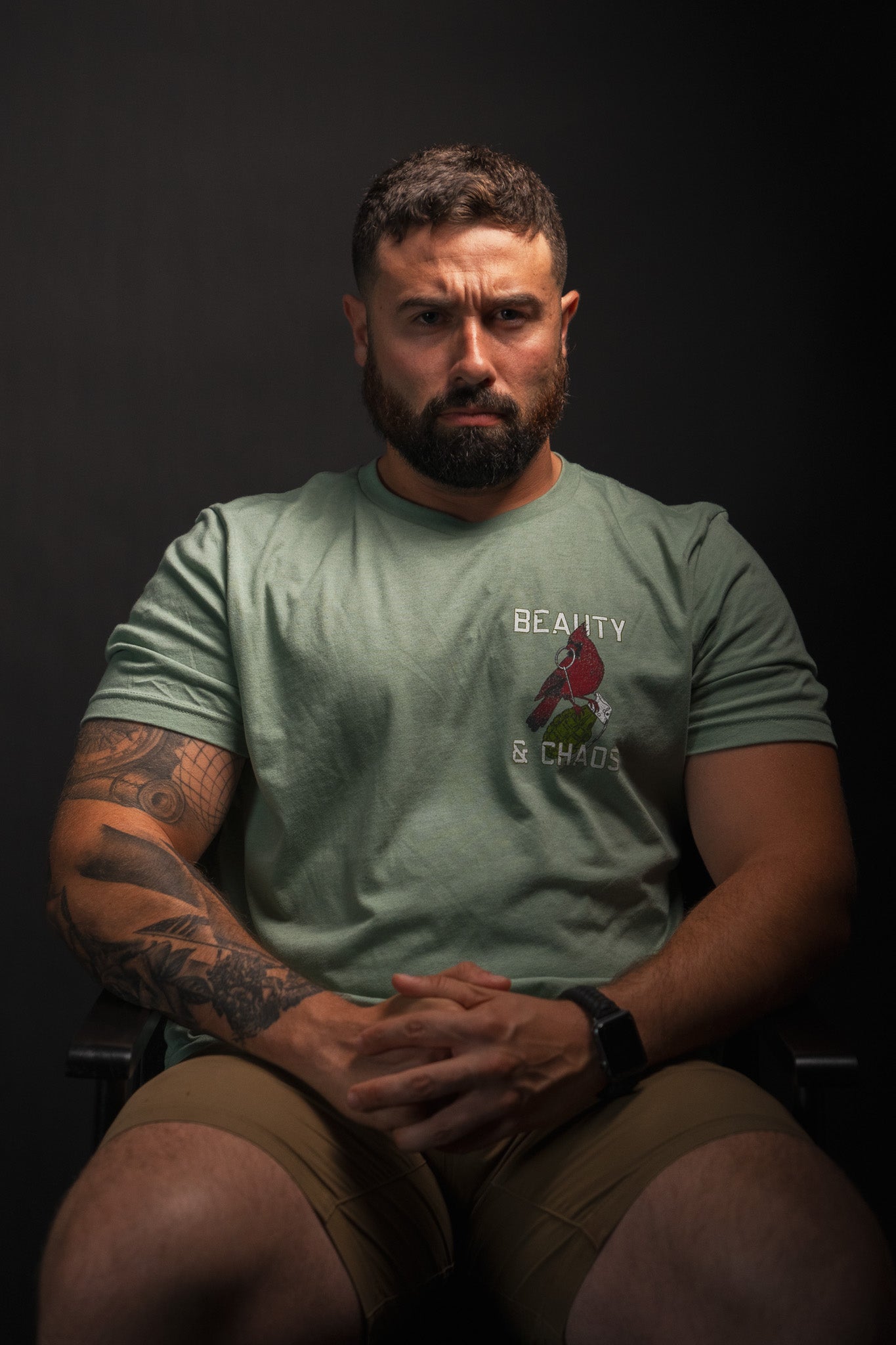 tango charlie - beauty and chaos 2.0 tee front