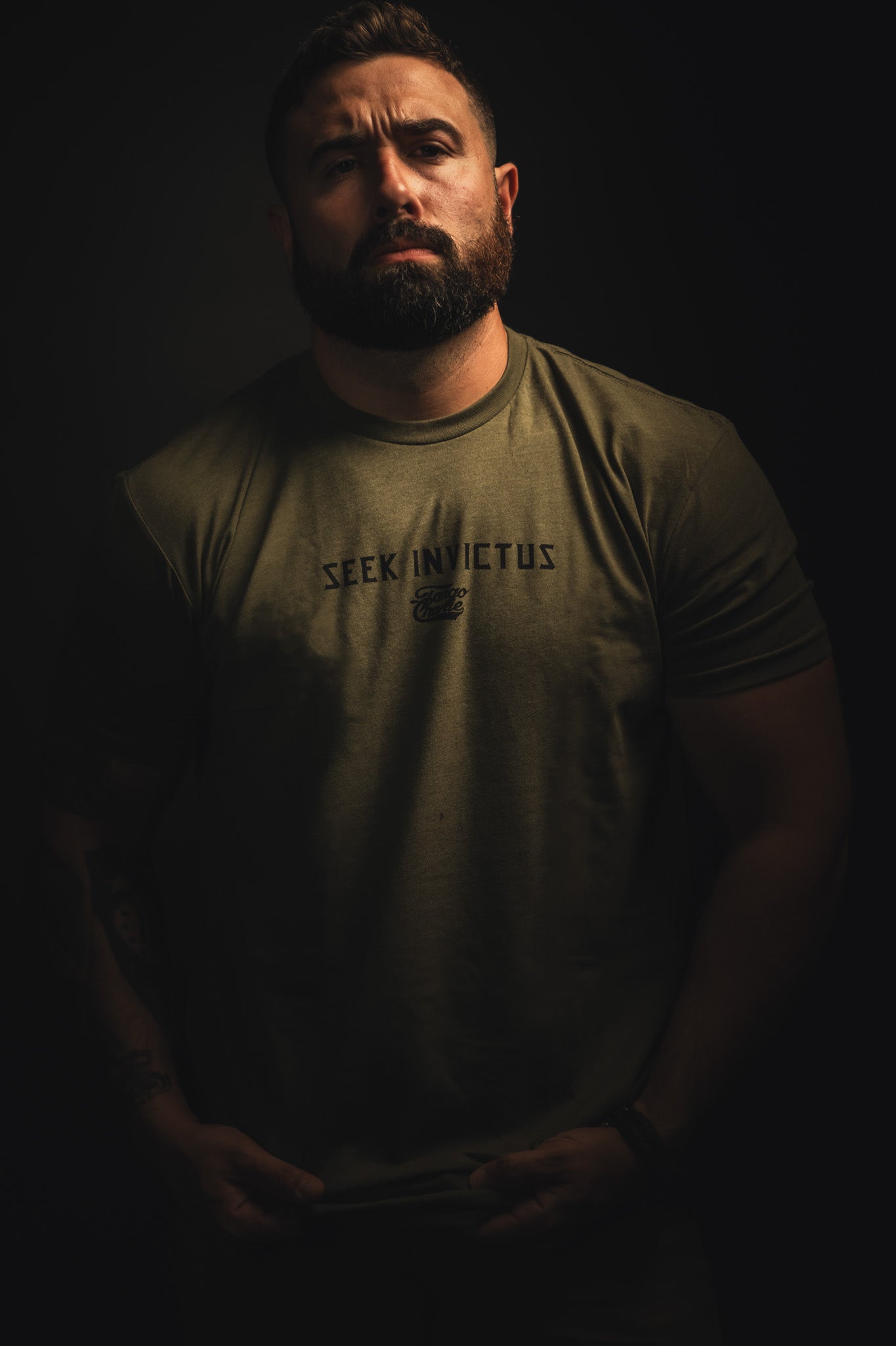 tango charlie - invictus tee front