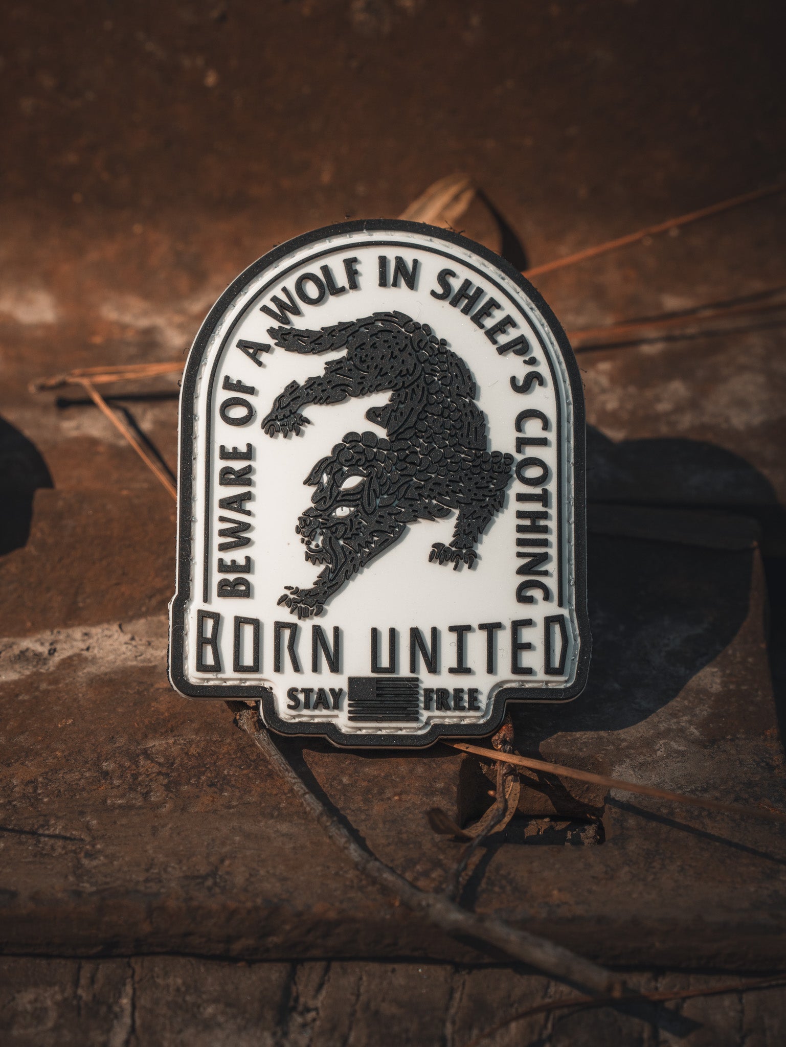 born united - beware pvc patch
