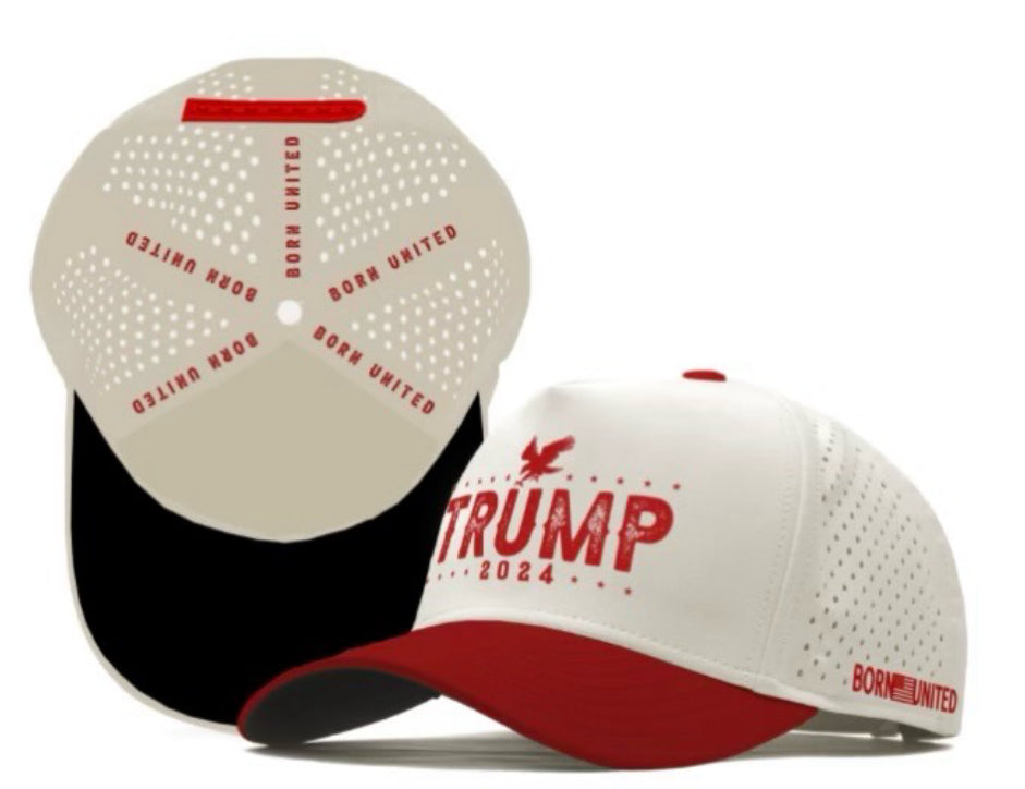 born united - trump 2024 snapback white