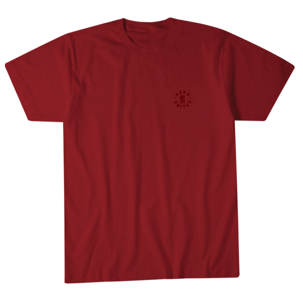 born united - bu basic red tee