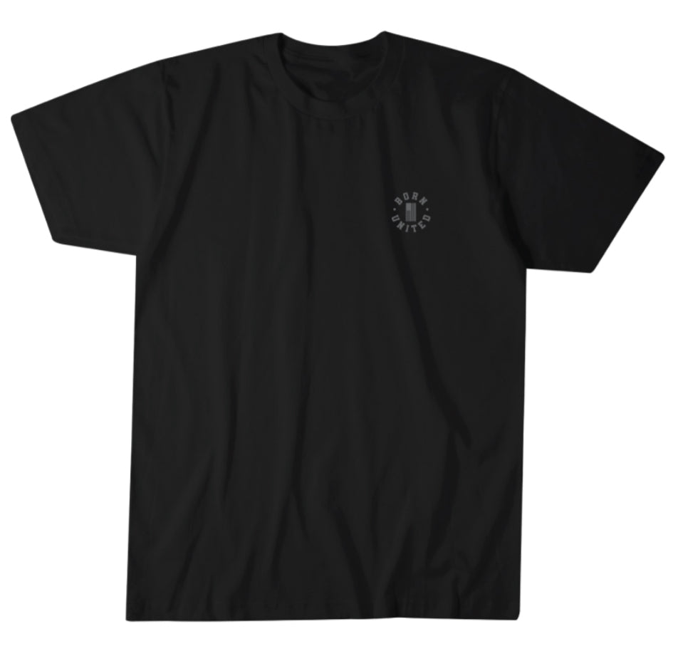 born united - bu basic black tee