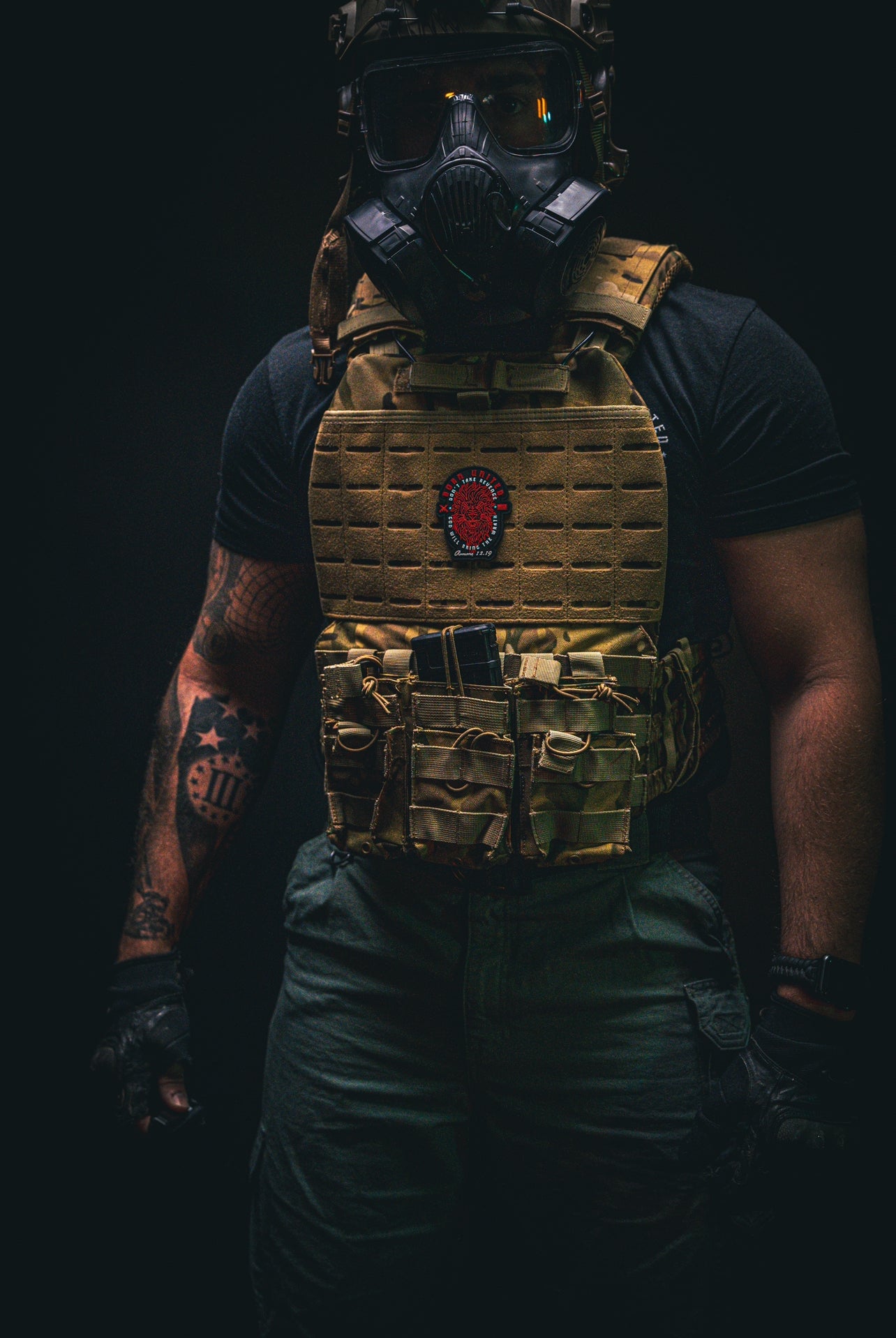 born united - revenge pvc patch on model