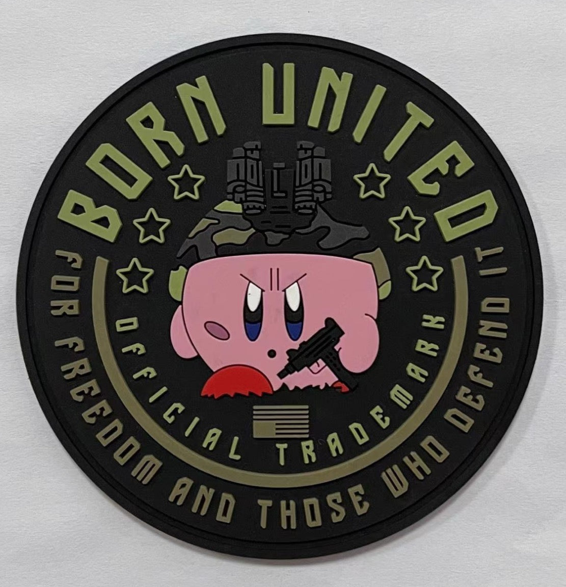 born united - poppin' off pvc patch