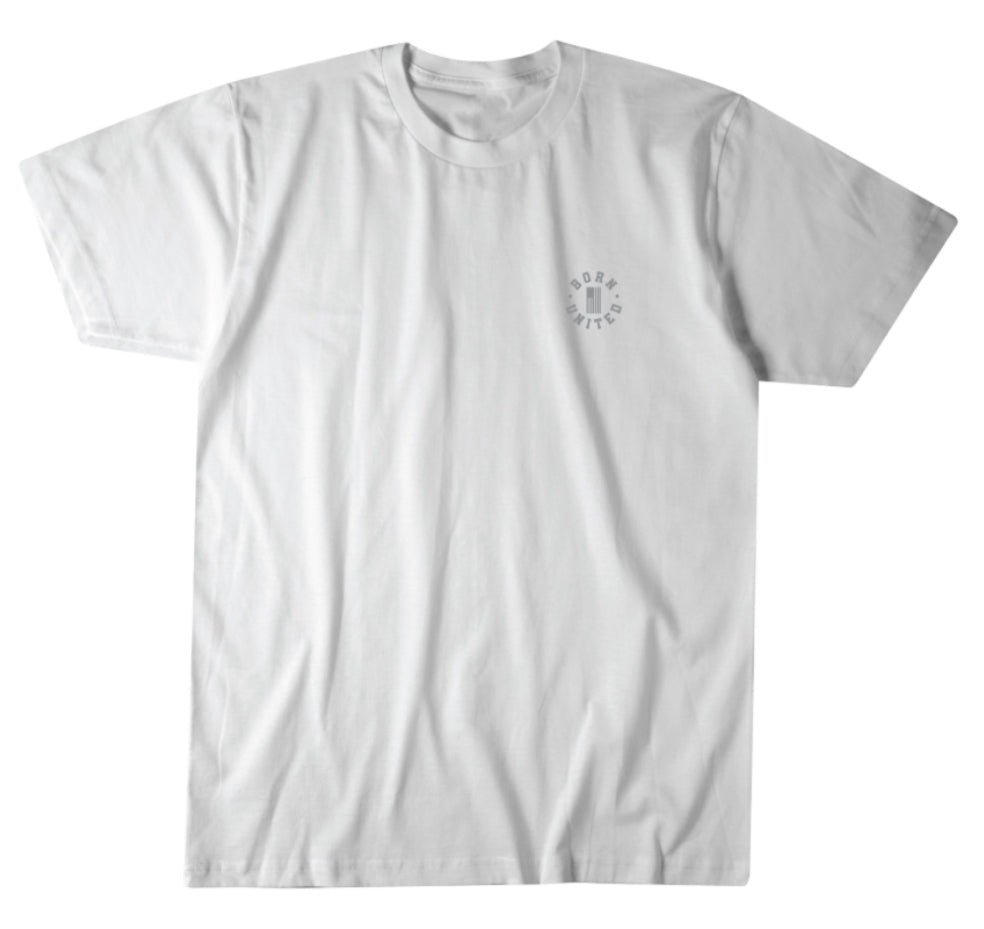 born united - bu basic white tee