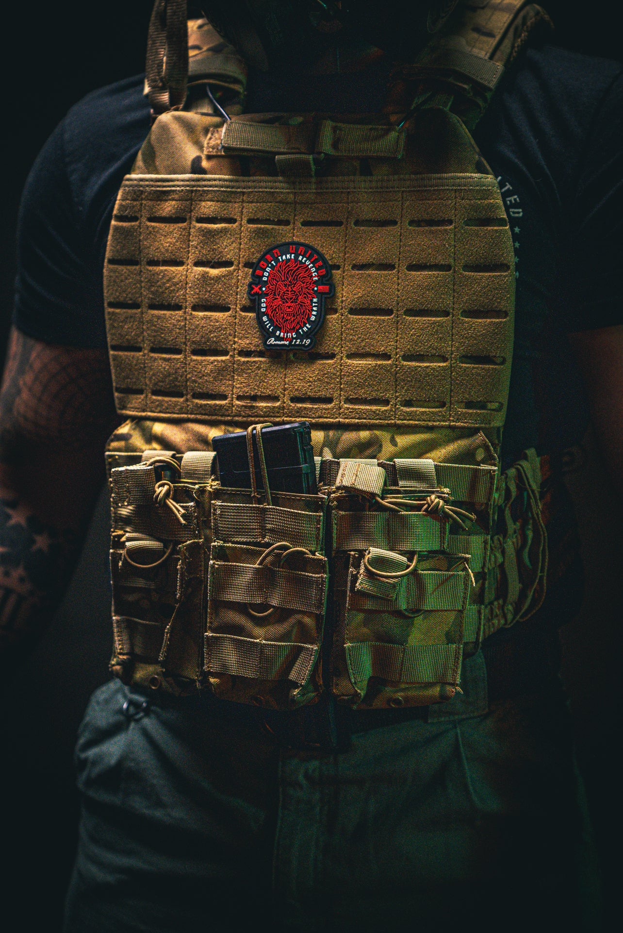 born united - revenge hook and loop patch