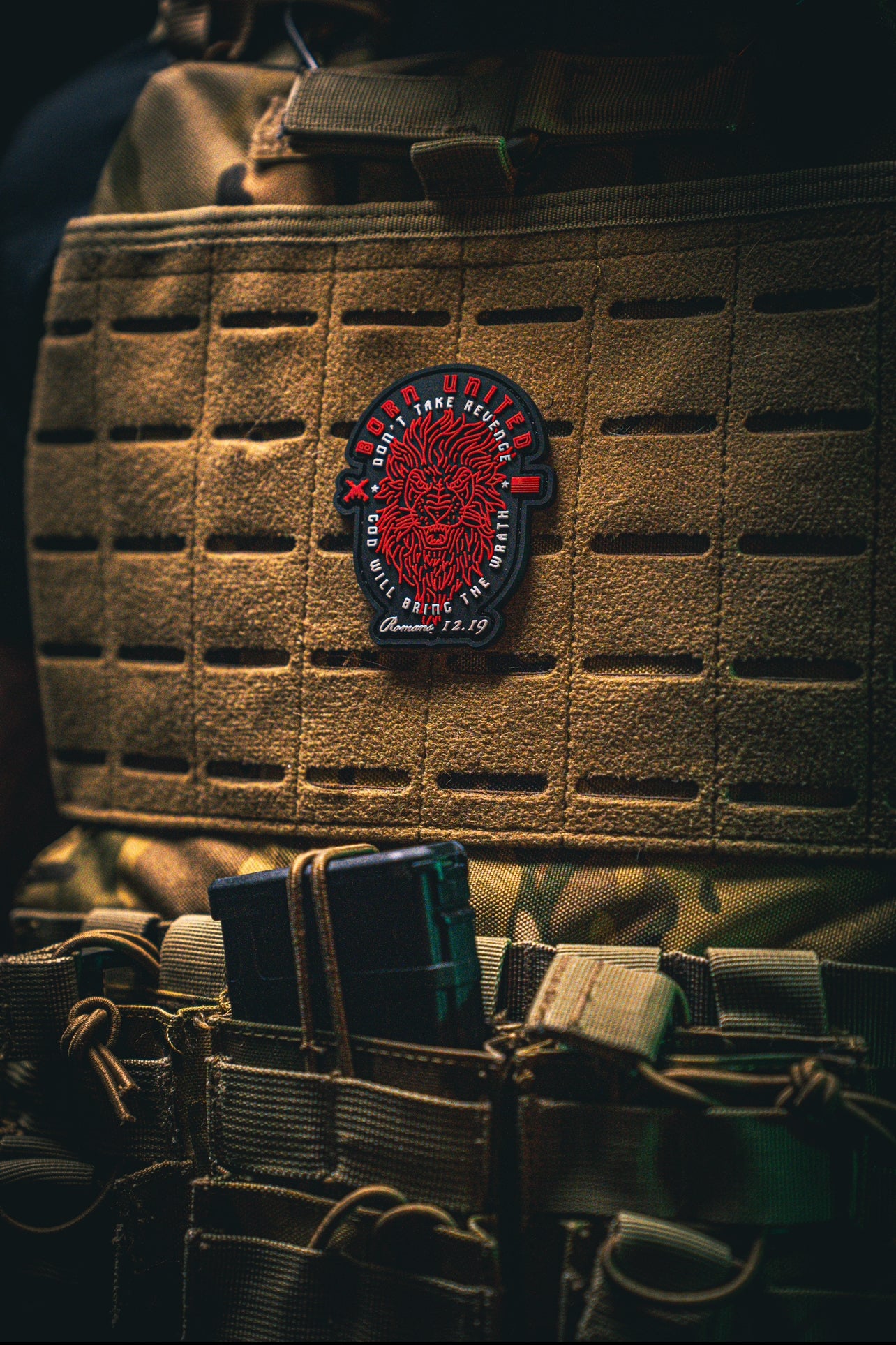 born united - revenge 3d stitched patch