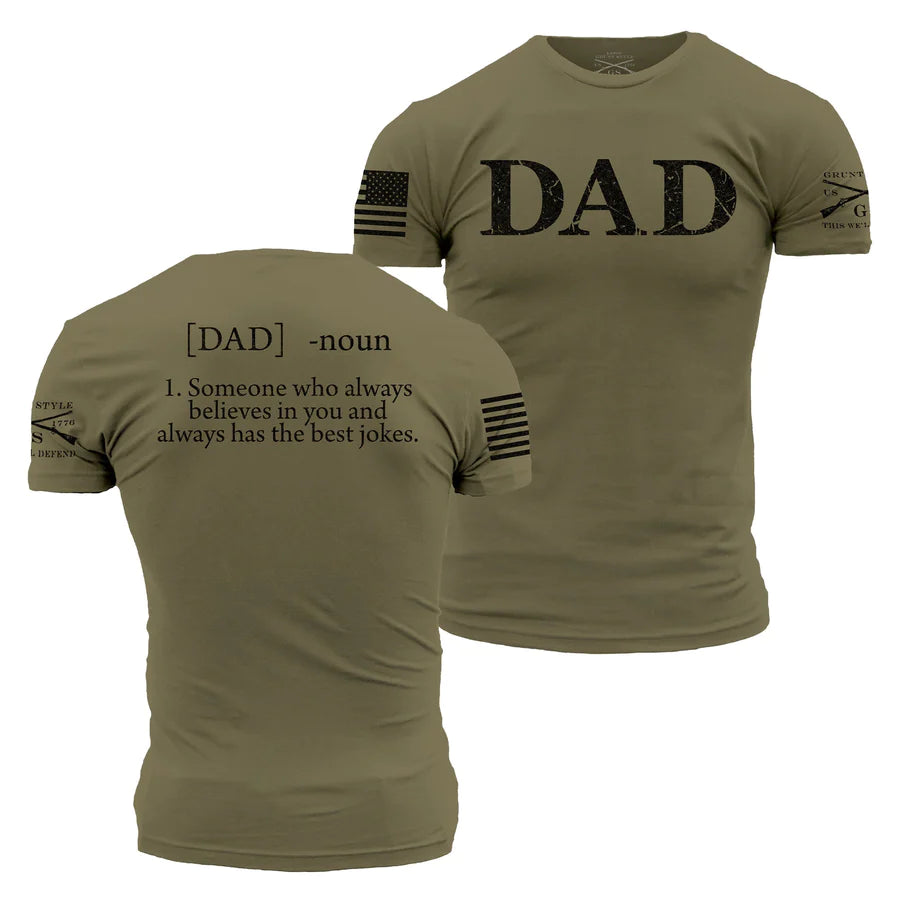 Dad Defined Tee - Military Green