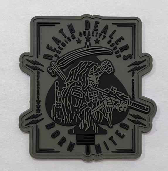 born united - death dealers pvc patch