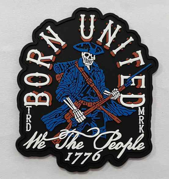 born united - we the people pvc patch