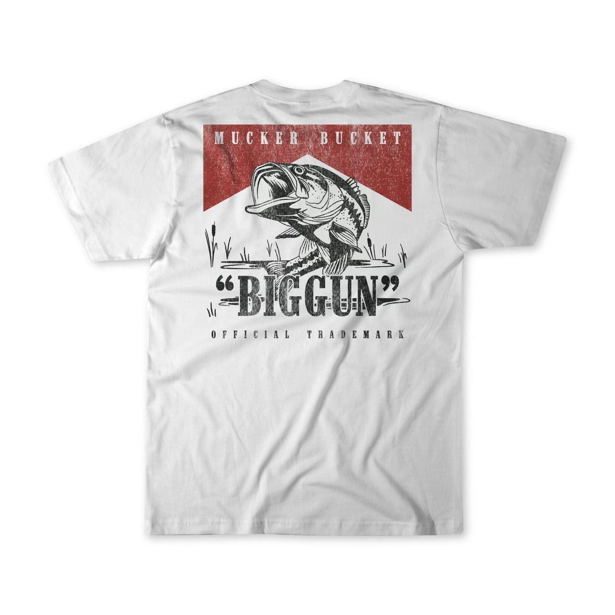 mucker bucket - biggun' tee white back