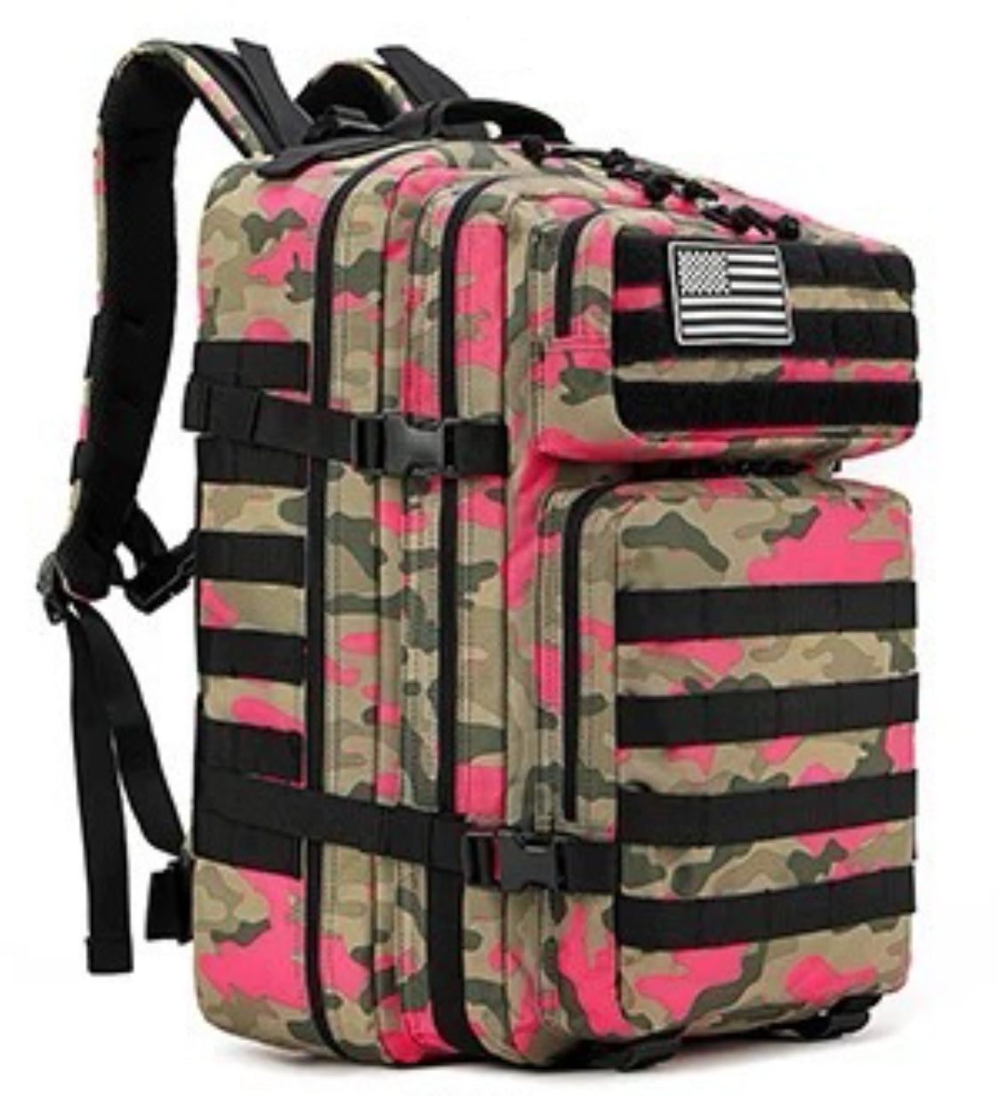 born united - tac-pac tactical backpack multi-cam pink