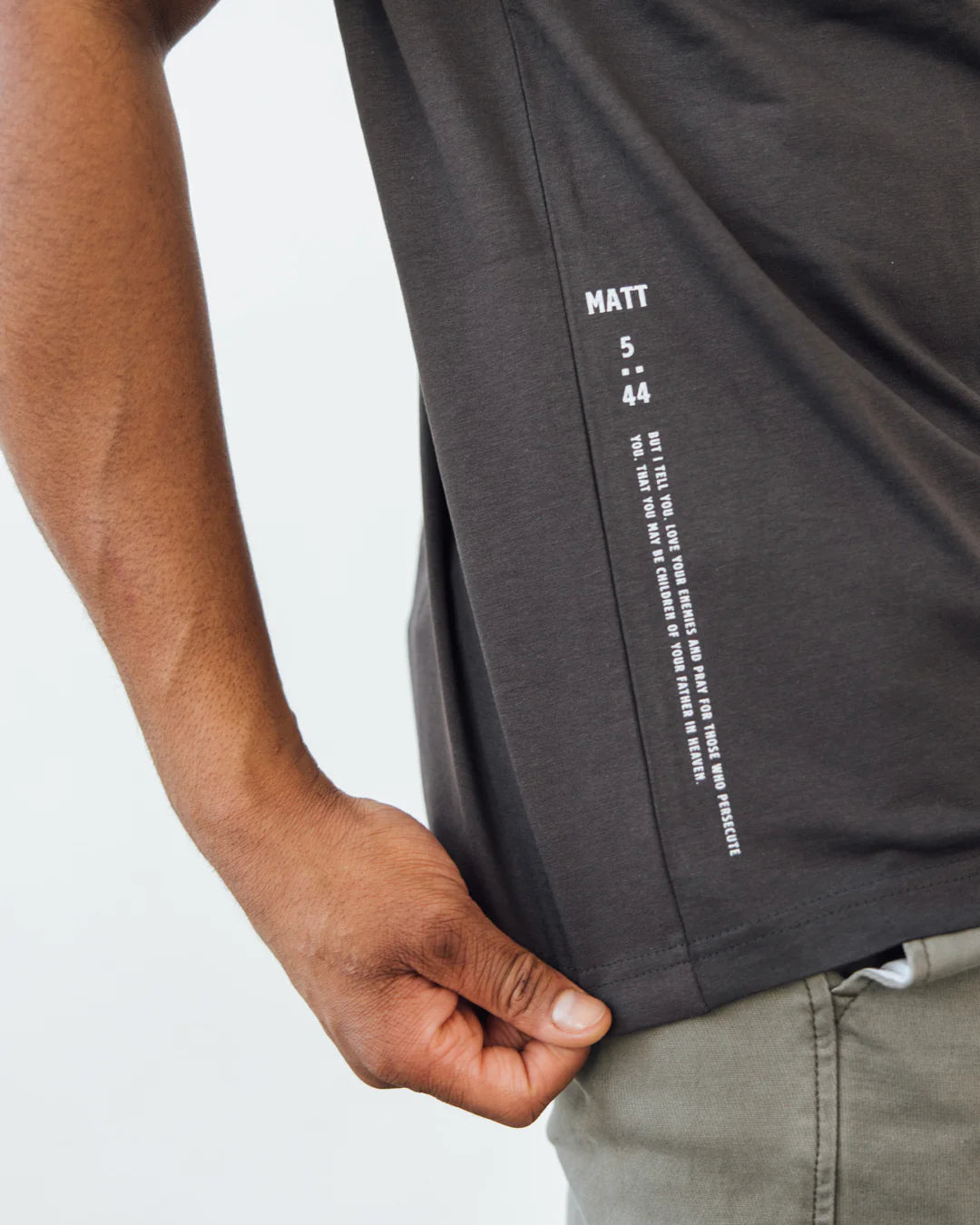 Love Your Enemies - Faded Black Tee