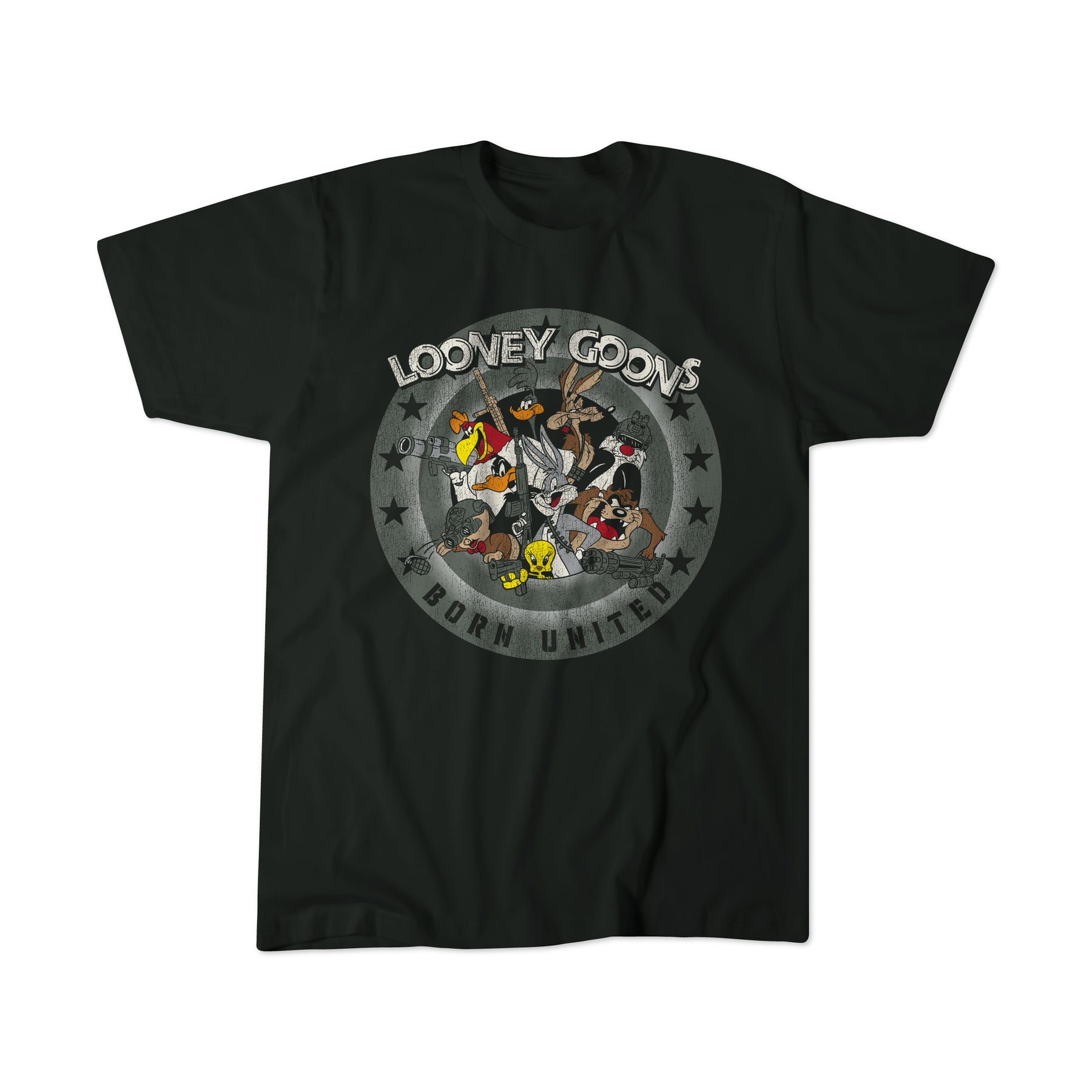 born united - looney goons tee front