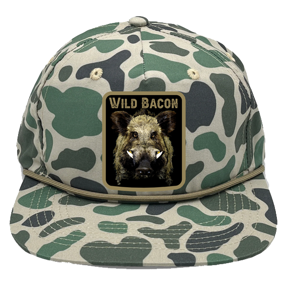 mucker bucket - "wild bacon" old school camo hog bucket prototype