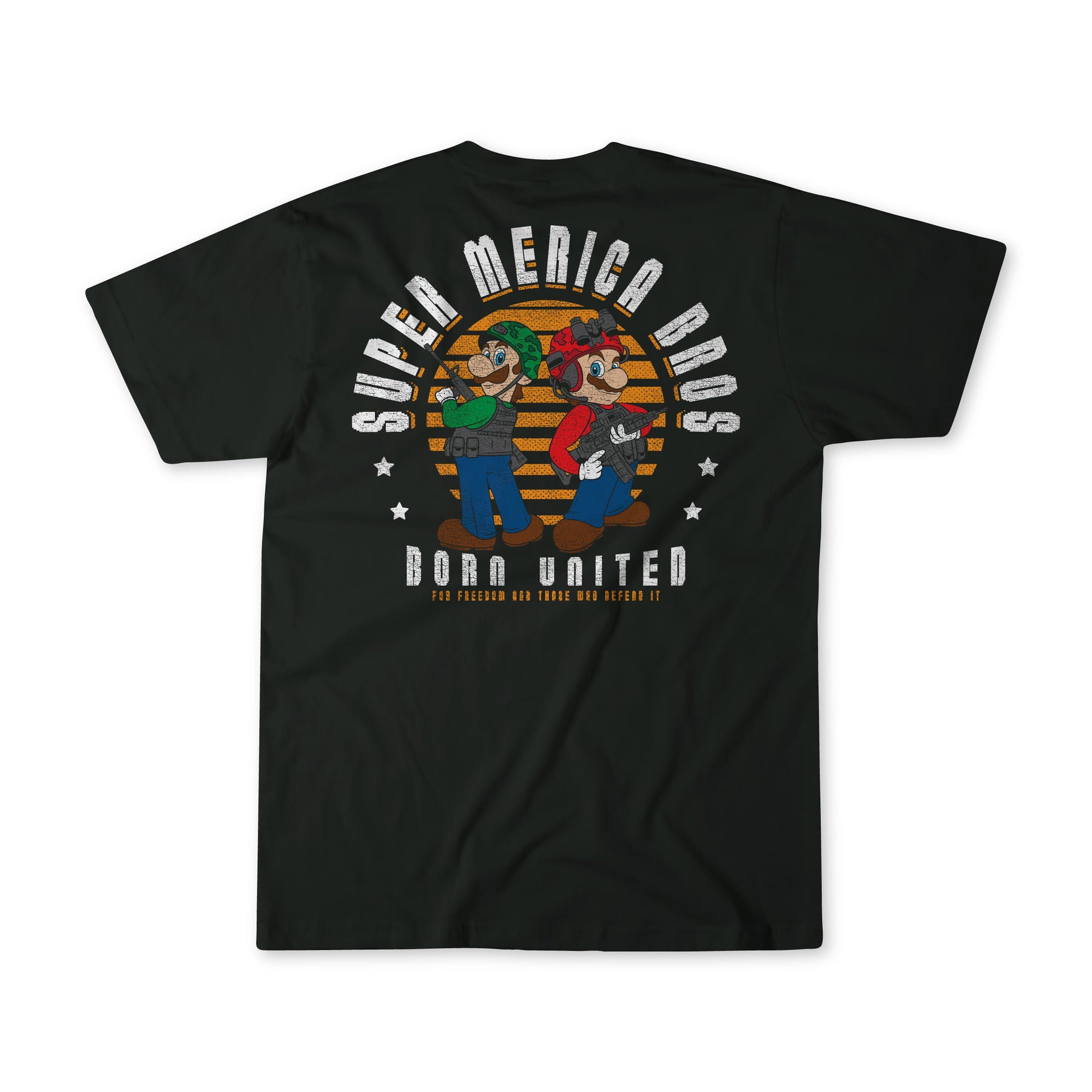 born united - super 'merica bros tee back