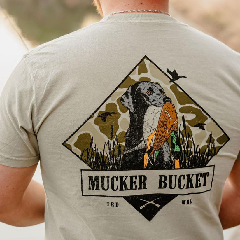 mucker bucket - got one premium tee back on model