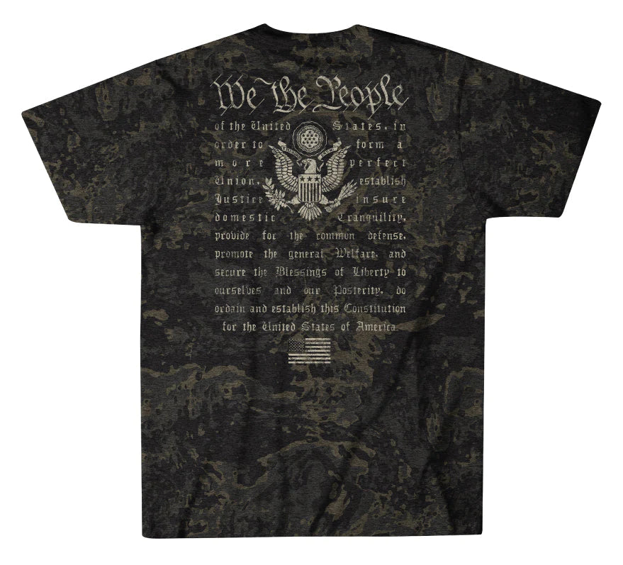 Union S/S Tee- Heather Gray Multi