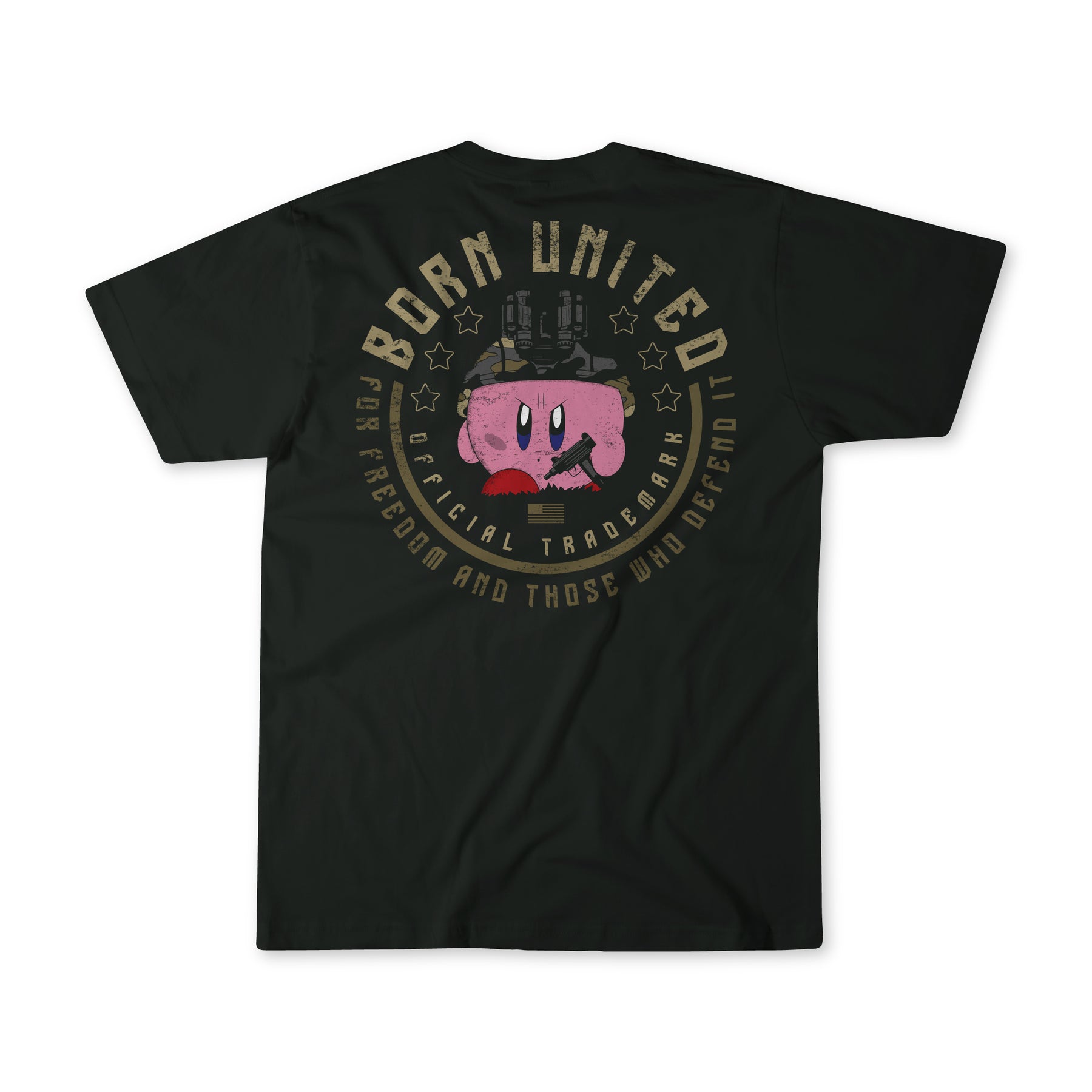 born united - poppin off black tee