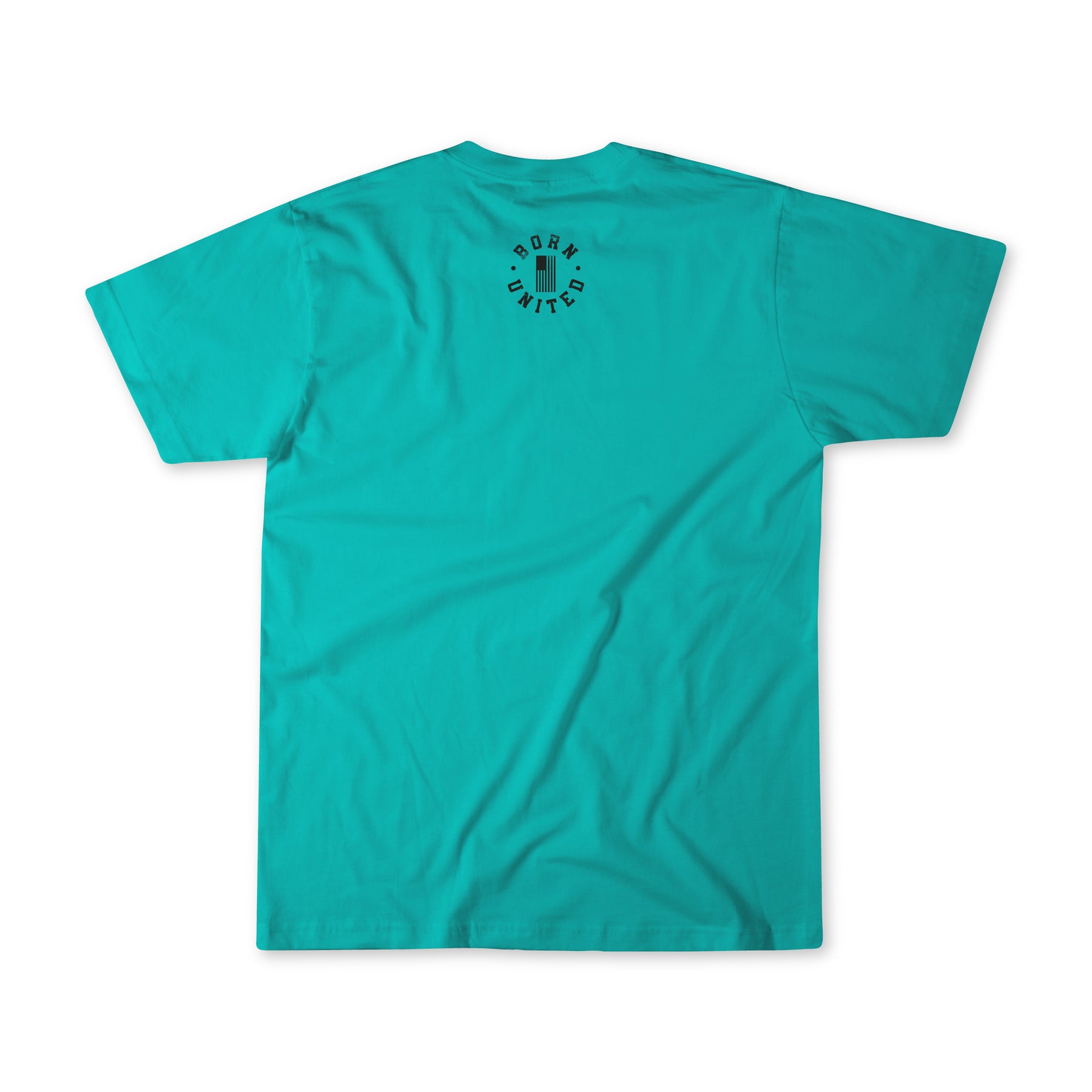 born united - god over government tahiti blue t-shirt