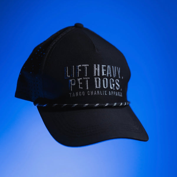 tango charlie - lift heavy pet dogs black water resistant hat