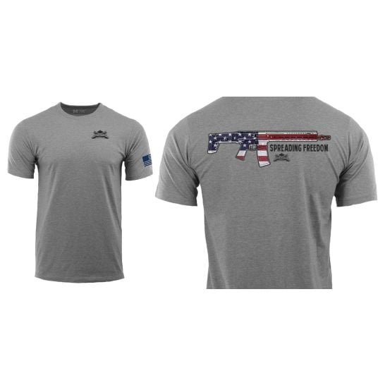 palmetto state armory - psa flag jakl tee shirt heather gray