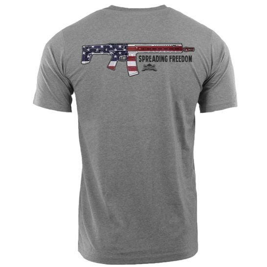 Palmetto State Armory - psa flag jakl t-shirt heather gray back