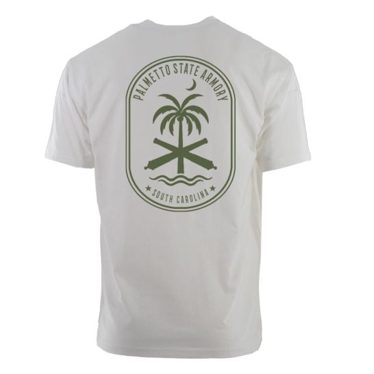 palmetto state armory - psa "palm trees" pocket t-shirt white back