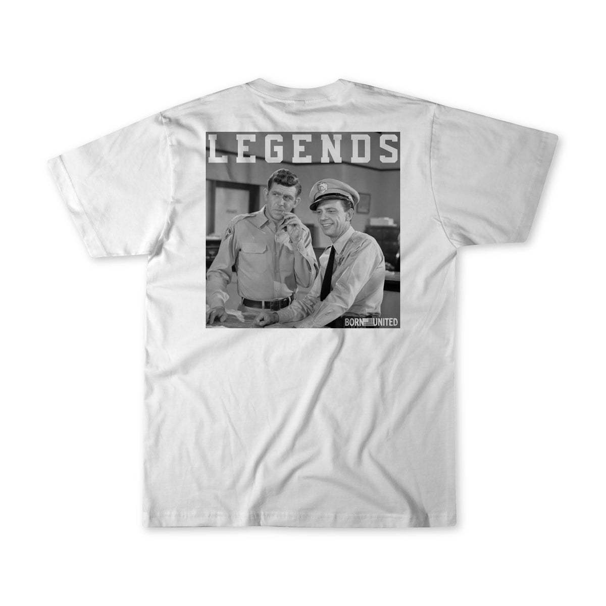 born united - andy griffith legends tee shirt