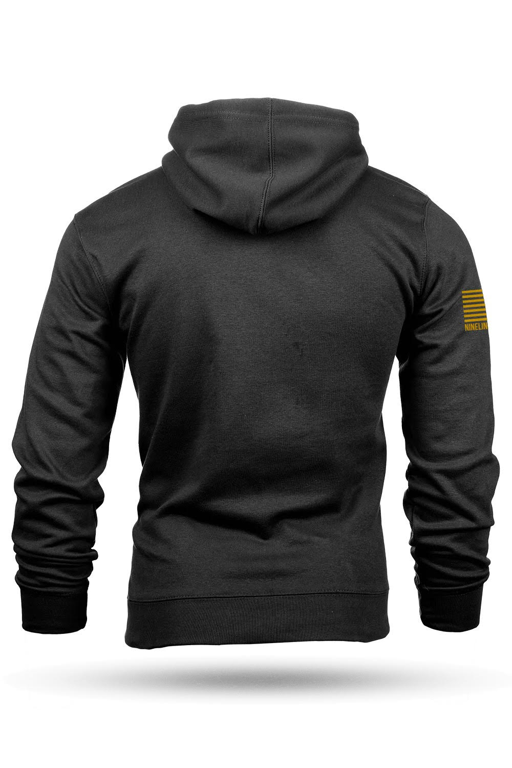 nine line apparel - stay strapped tailgater hoodie back