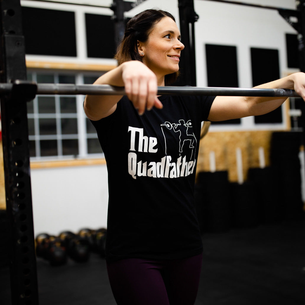 tango charlie - unisex the quadfather tee shirt on female model