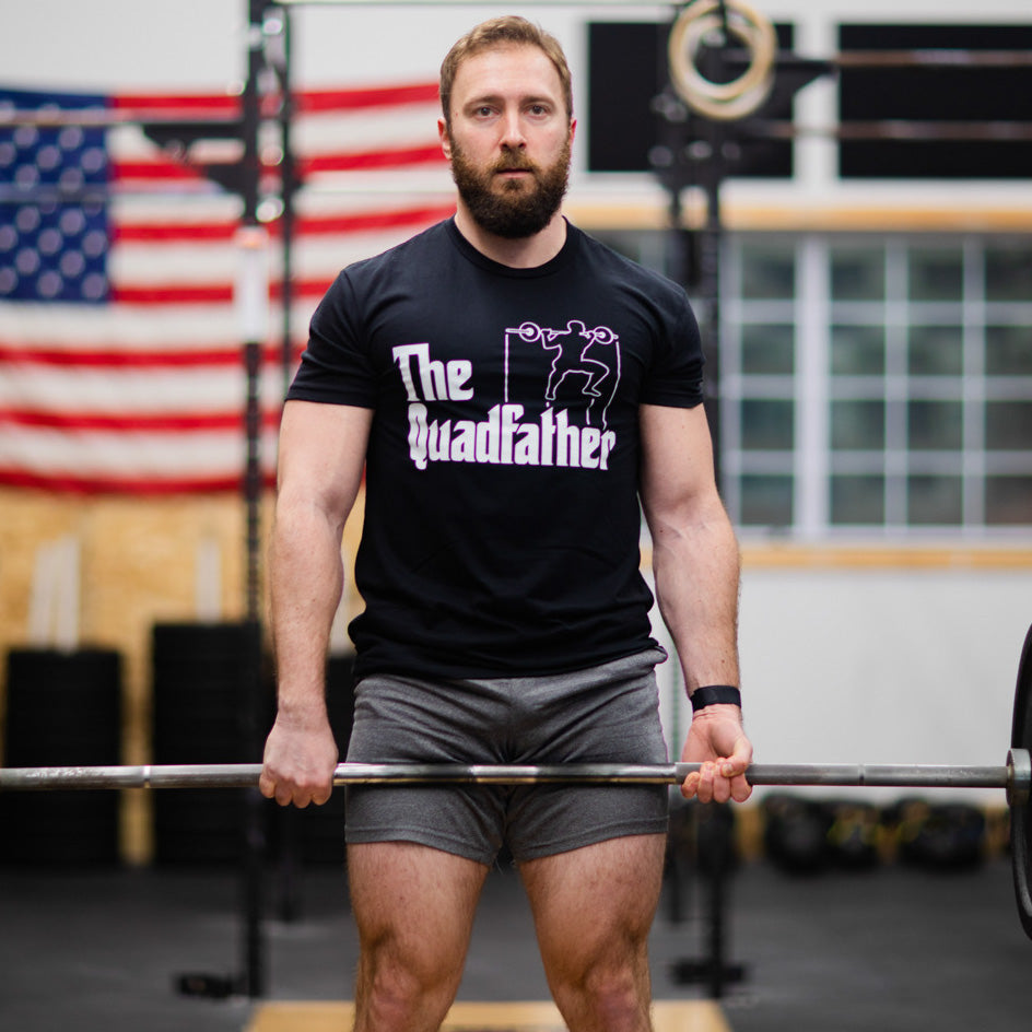 tango charlie - unisex the quadfather tee shirt on male model