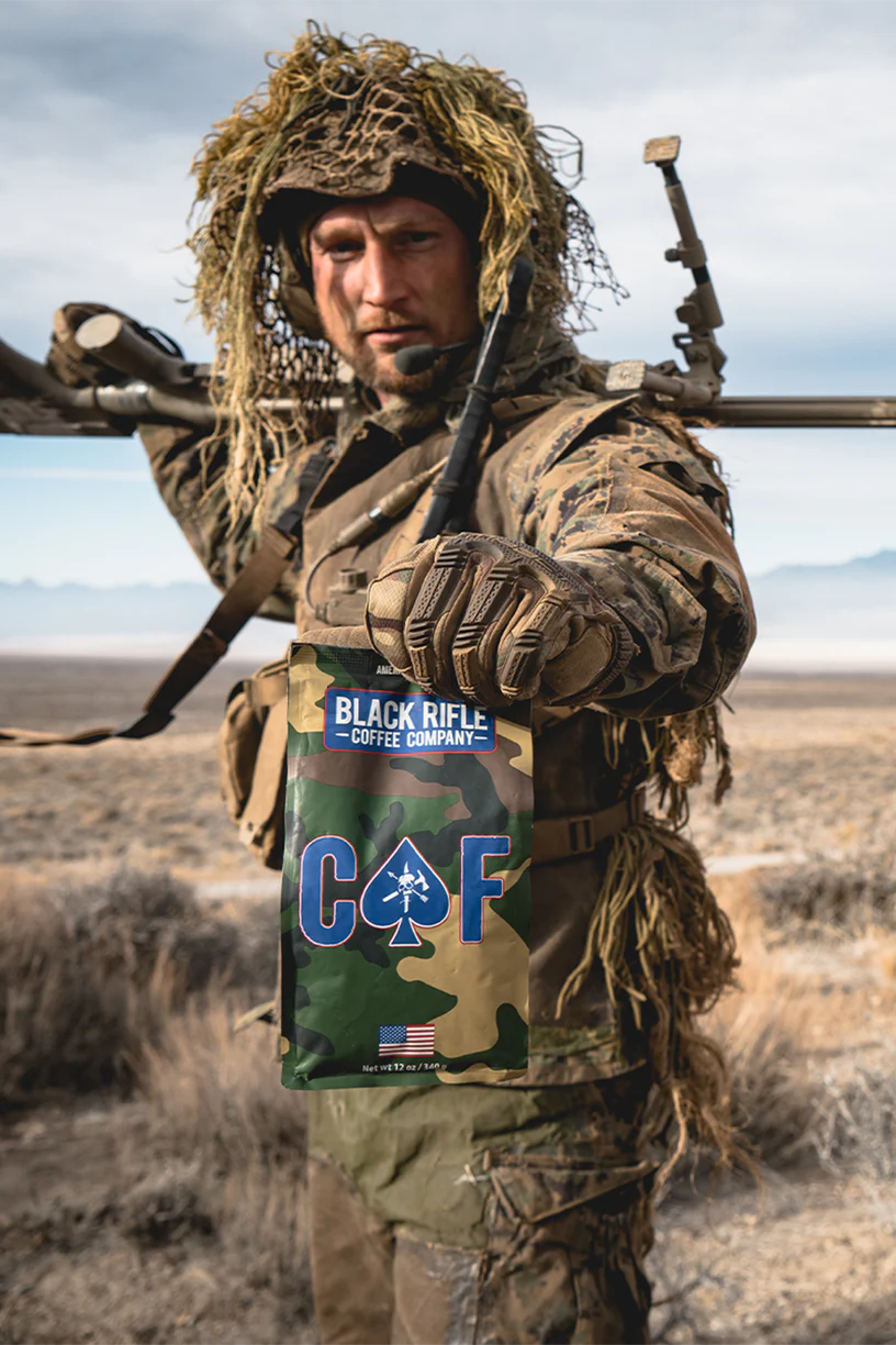 black rifle coffee company - caf ground roast with model