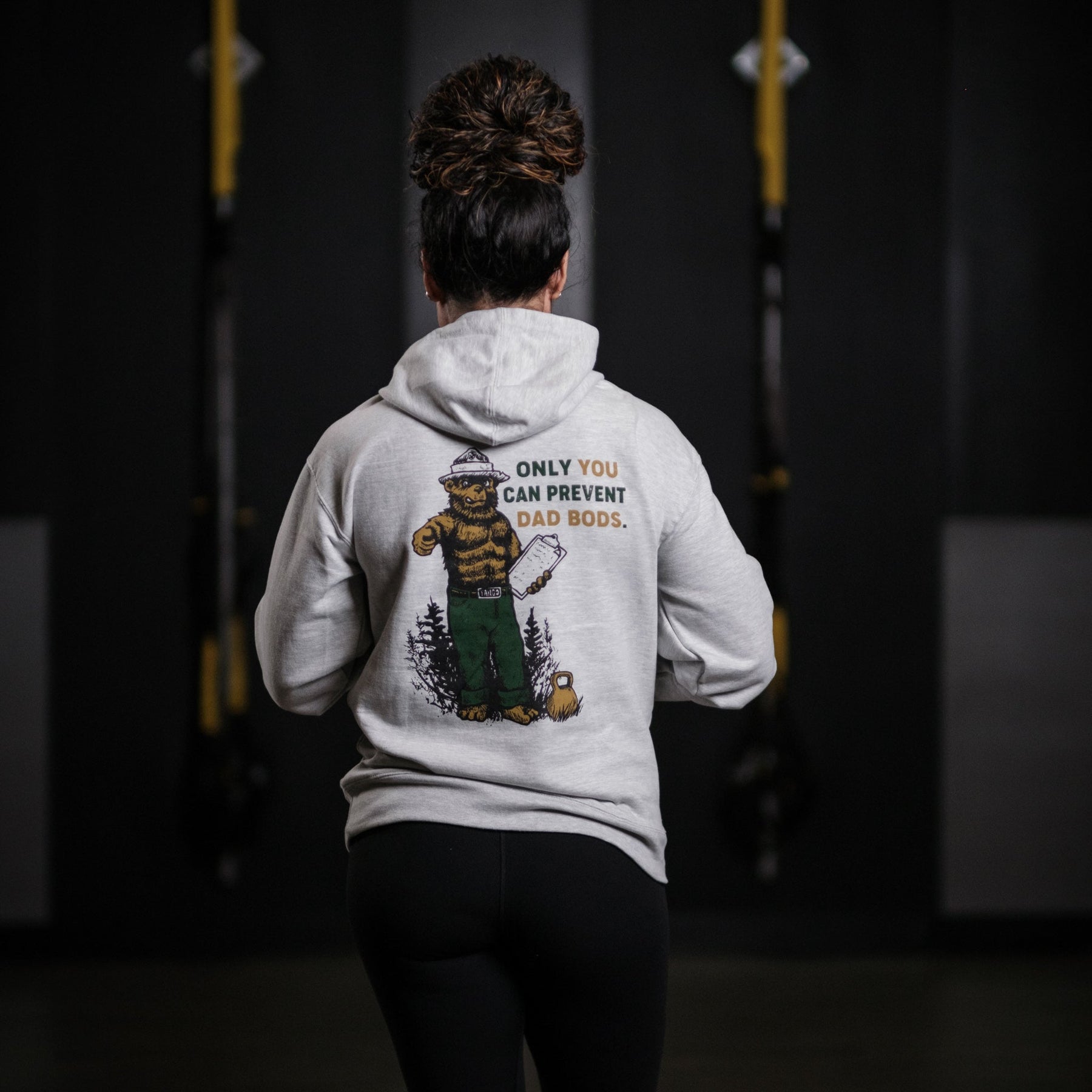 tango charlie - only you can prevent dad bod hoodie back