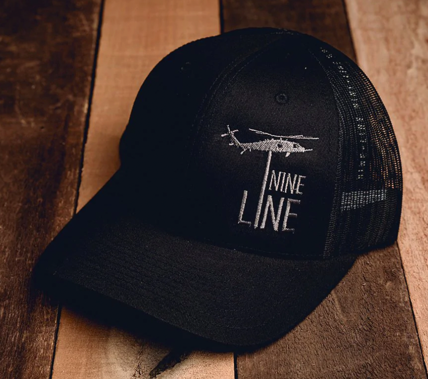 Nine Line Snapback Hat - Dropline - Black