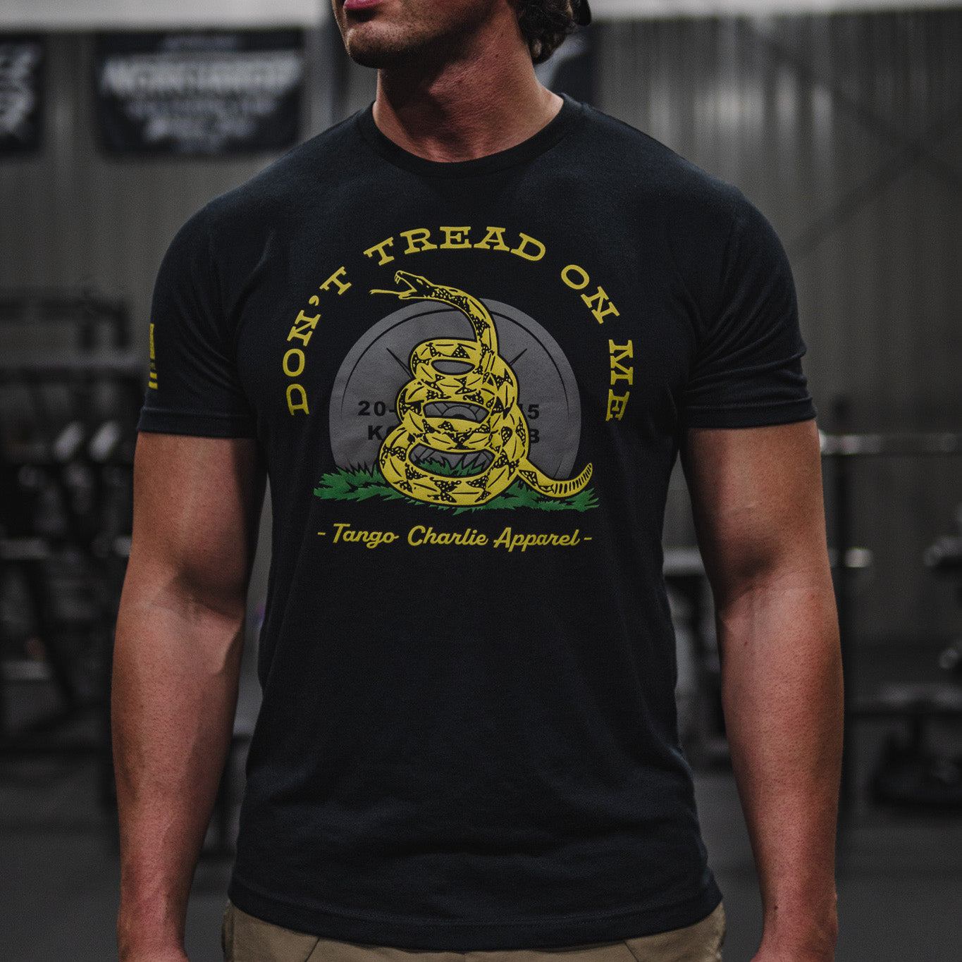 tango charlie - don't tread on me t-shirt