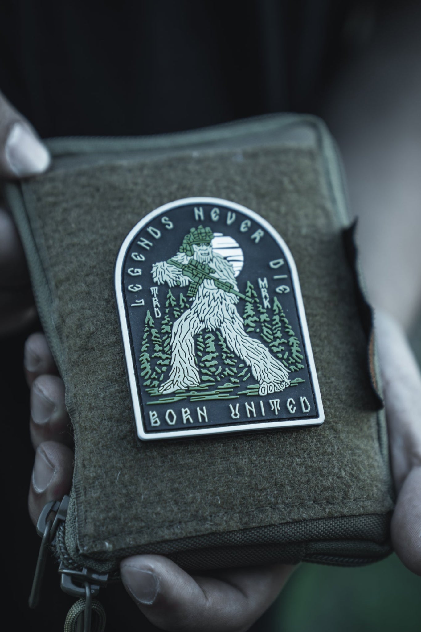 born united - legends never die pvc patch