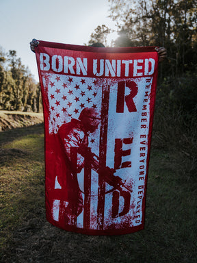 born united - remember everyone deployed flag