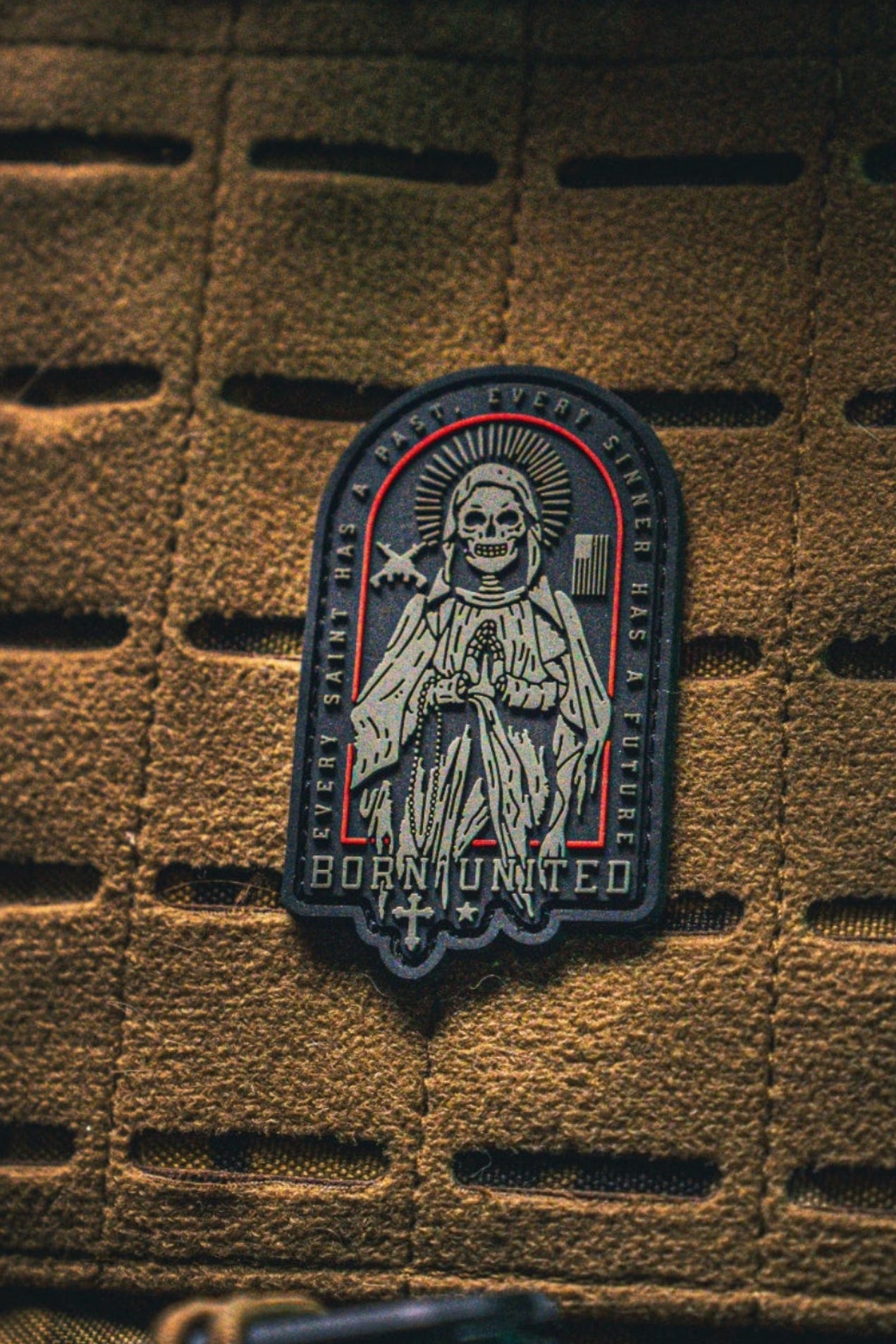 born united - saints and sinners 3d stitched patch