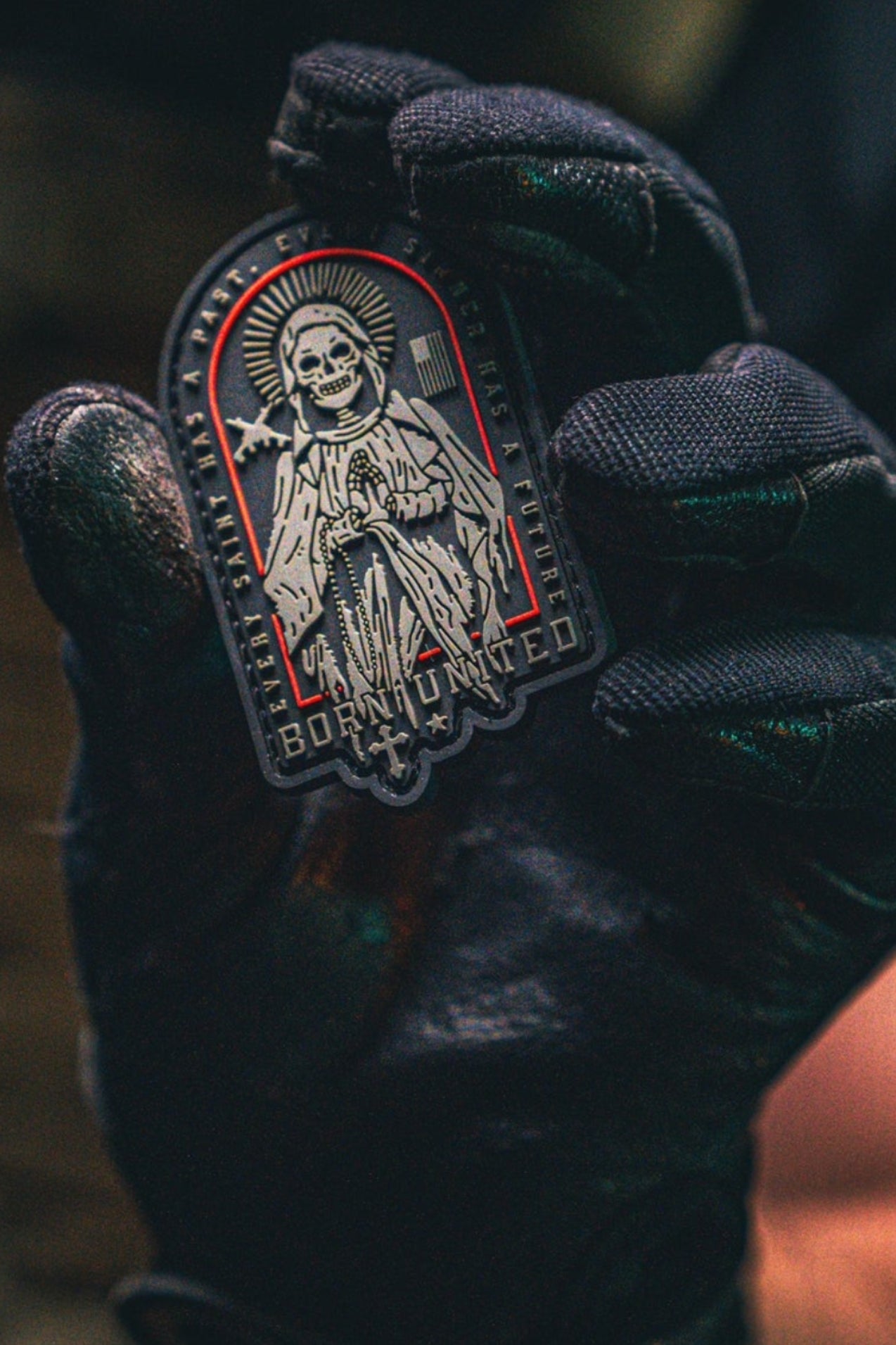 born united - saints and sinners pvc patch