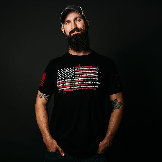 grunt style - the oath t-shirt on model