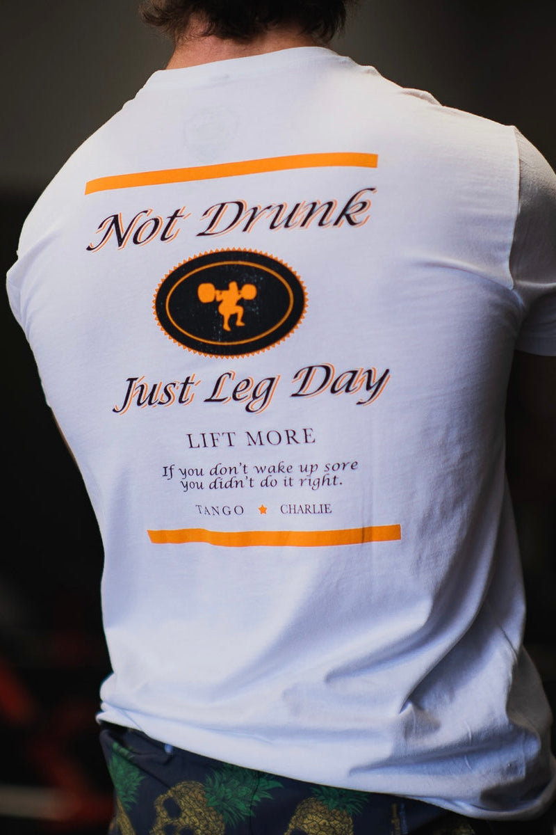 tango charlie - just leg day t-shirt back