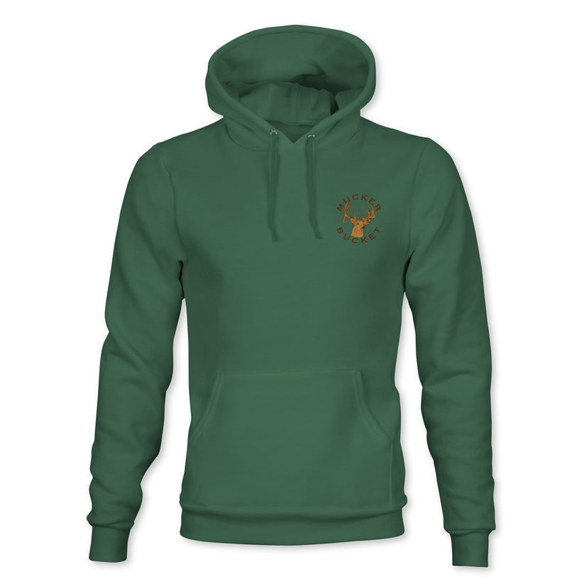 mucker bucket - chasin' tail premium hoodie front