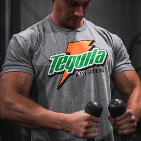 tango charlie - tequila is my gatorade workout t-shirt