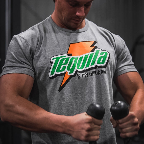 tango charlie - tequila is my gatorade workout t-shirt